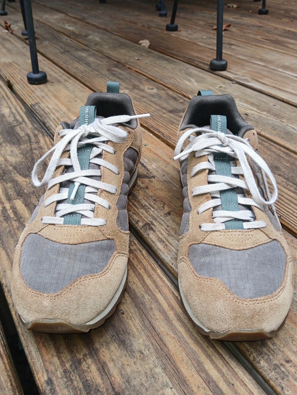 Merrell Men's Alpine Suede Sneaker in Tan Size 8 - Picture 2 of 10